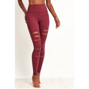 Alo leggings High waisted ripped warrior Size XS